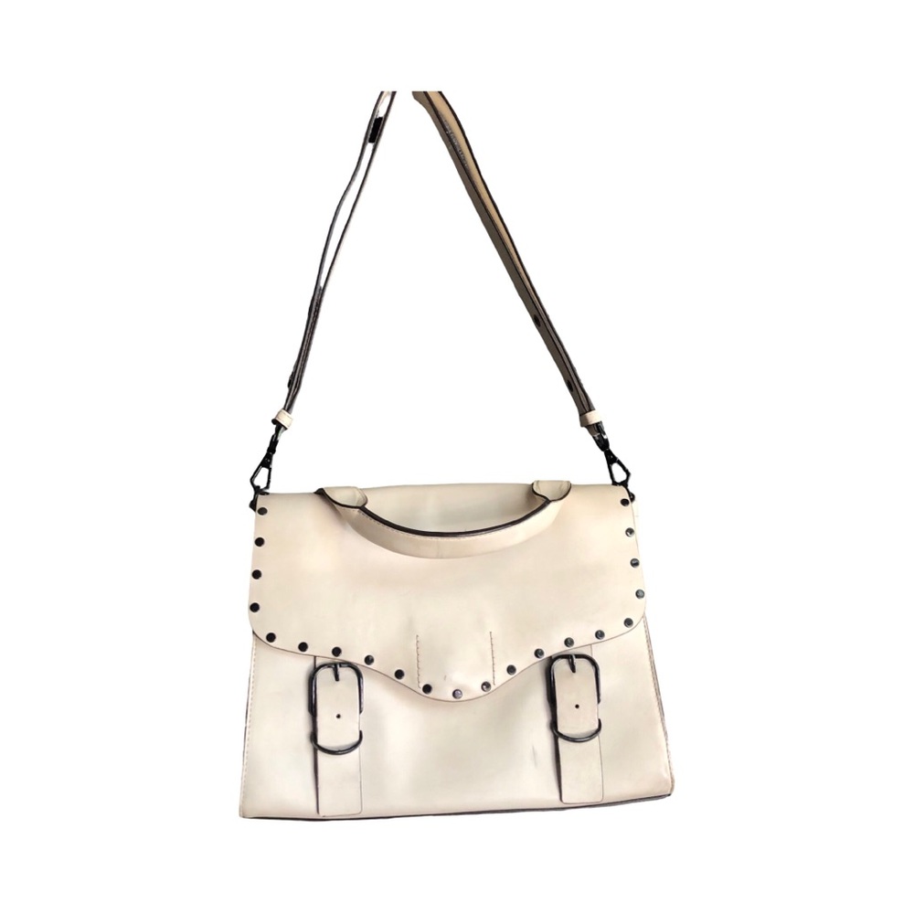 Rebecca Minkoff Cream Studded Satchel 56 - Picture 2 of 14